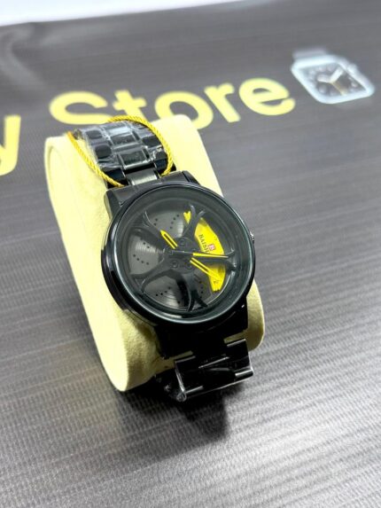 Stainless Steel Spin Watch